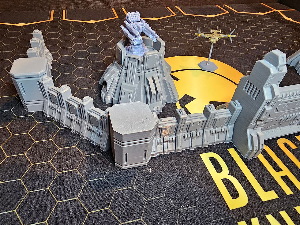 Thumbnail: Walls, Gate & Turrets  | Mecha combat terrain | Vesper Project