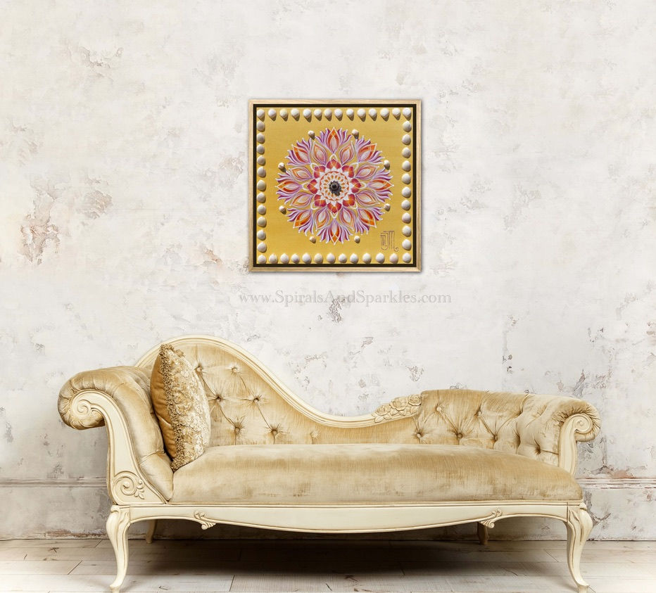 Mandala painting to Invite Positivity
