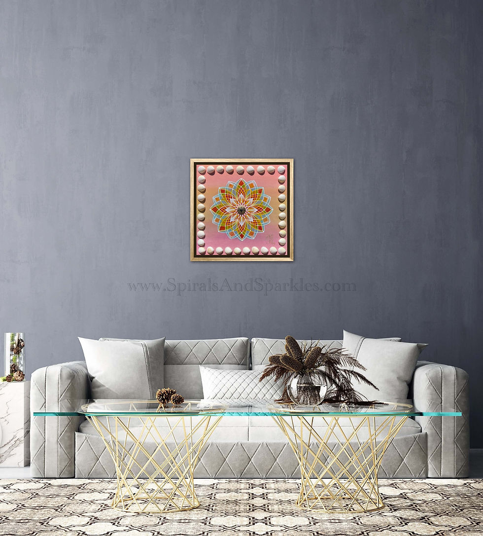 Thumbnail: Mandala Painting with Shells to invite Inner Peace by Spirals and Sparkles