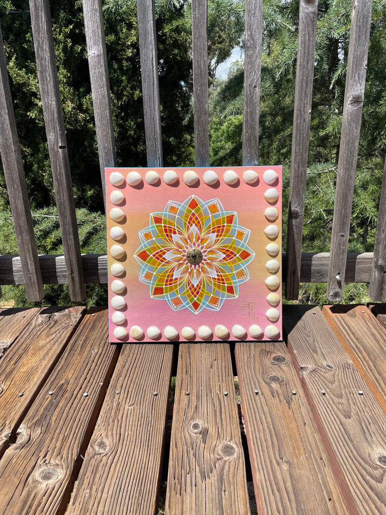 Thumbnail: Mandala Painting with Shells to invite Inner Peace by Spirals and Sparkles