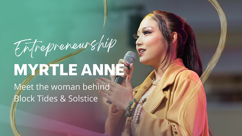 Myrtle Anne Ramos founder and CEO of Block Tides