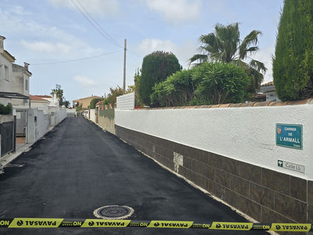 Finalizan los trabajos de asfaltado en cinco viales de la Costa Norte
