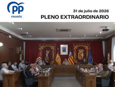 Pleno extraordinario del 31 de julio de 2026