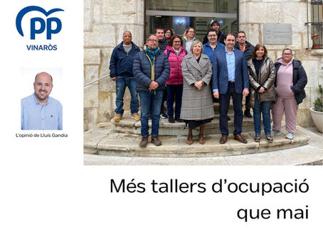 Més tallers d’ocupació que mai