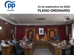 Pleno ordinario del 24 de septiembre de 2026