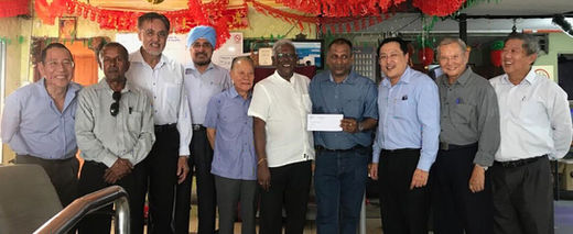 RM10,000.00 donation by District Grand Lodge to the Lovely Nursing Centre for 2019