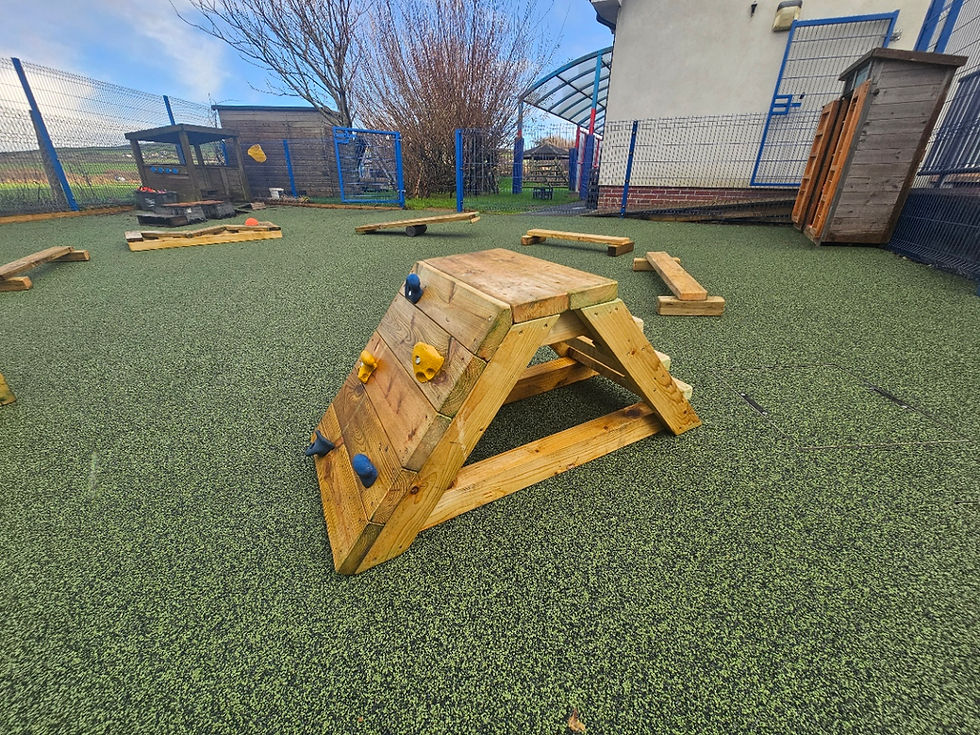 AFS installs freestanding timber play equipment at Tintagel Nursery