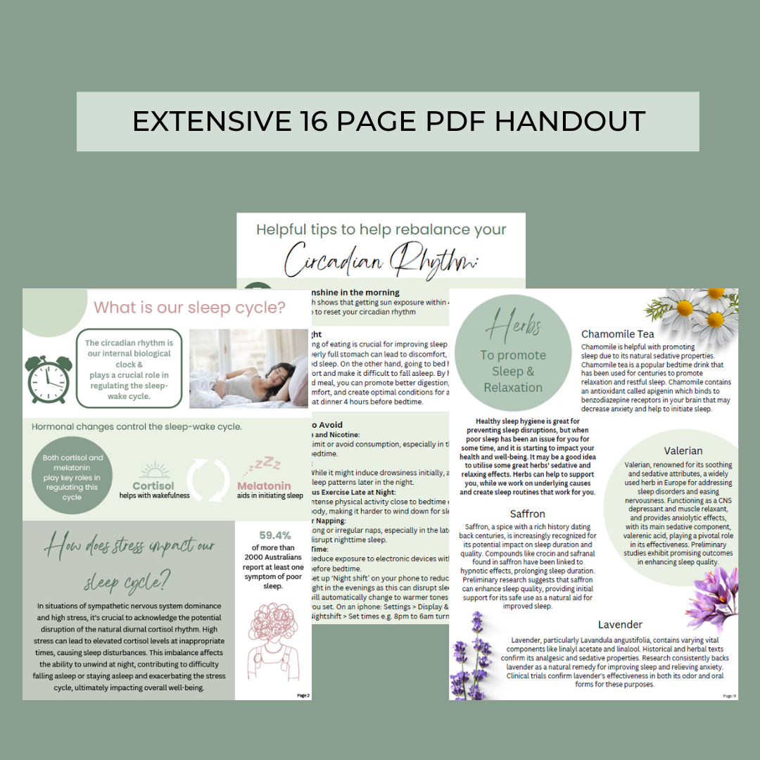 How to Sleep Better Handbook - EXTENSIVE