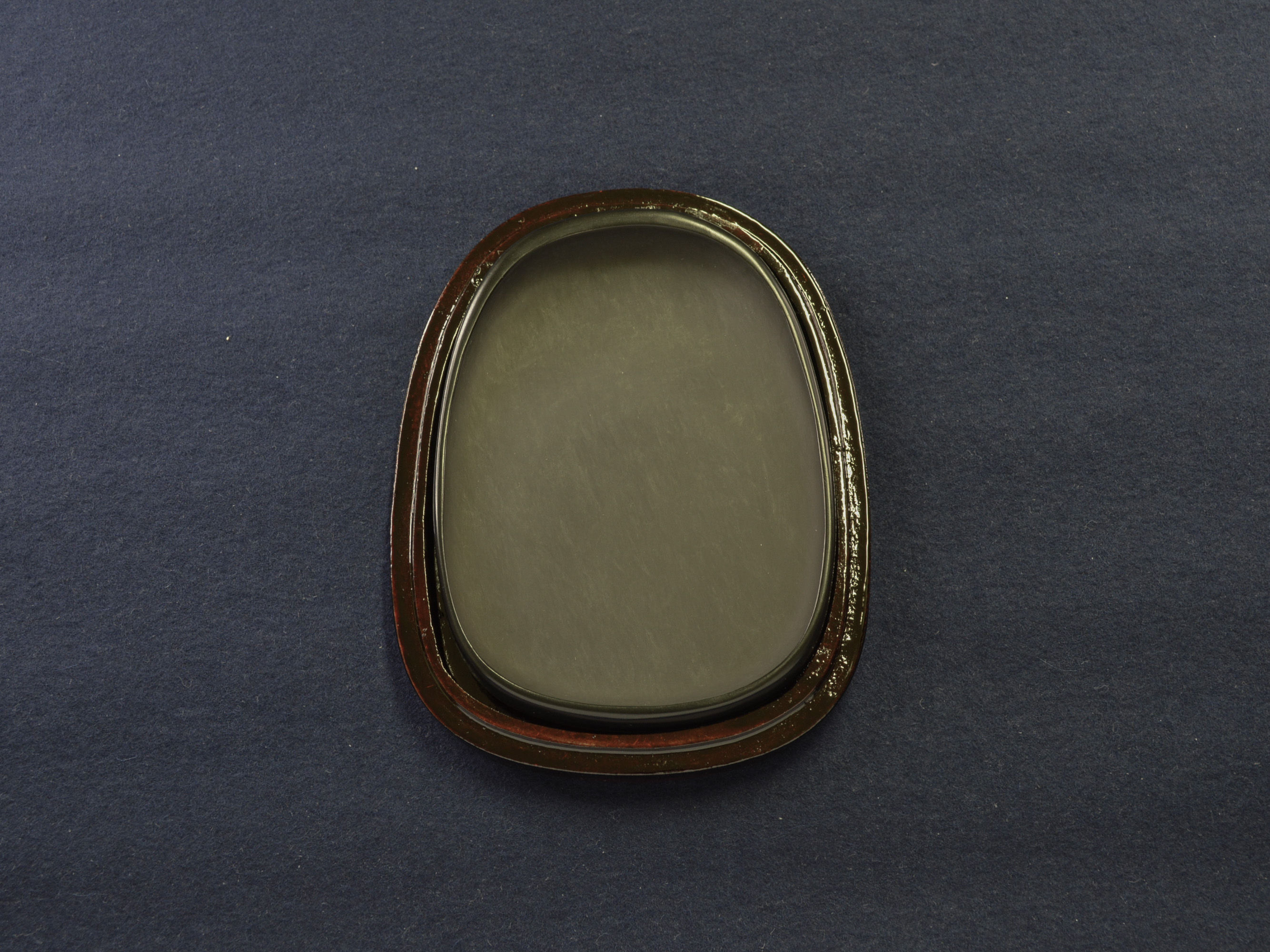 万葉硯 楕円 6吋