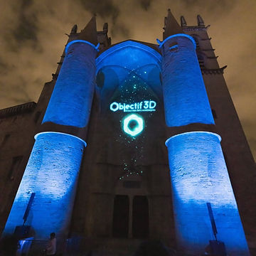 Objectif 3D Mémoire d'O Montpellier Coeur de Ville en Lumières 2025