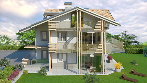 render esterni casa