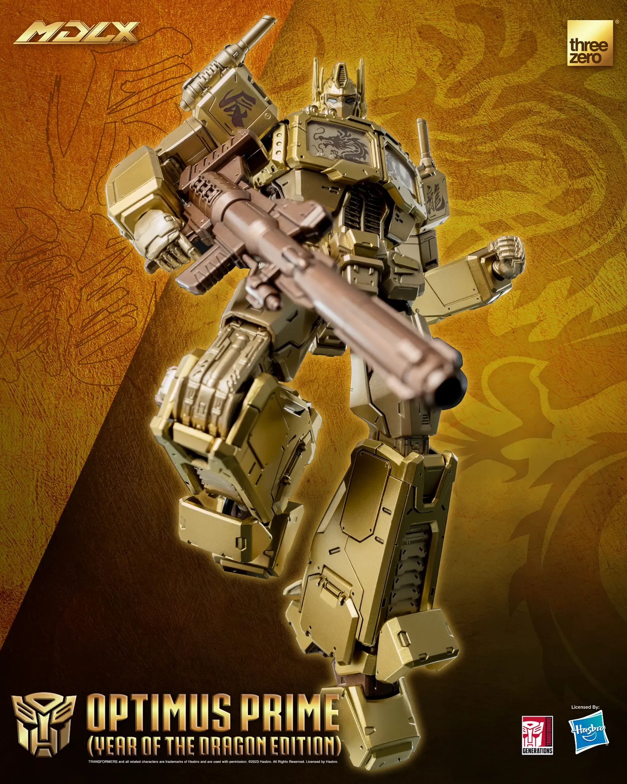 Threezero MDLX Transformers Optimus Prime Year Of The Dragon Edition 