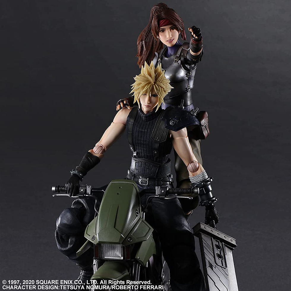 縮圖：FINAL FANTASY Ⅶ Remake PLAY ARTS KAI Jessie Cloud & Motor Bike set Japan version