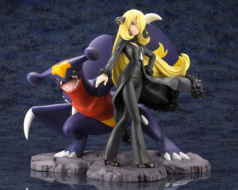KOTOBUKIYA ARTFX J Pokémon series Cynthia with Garchomp 1/8 scale Japan version