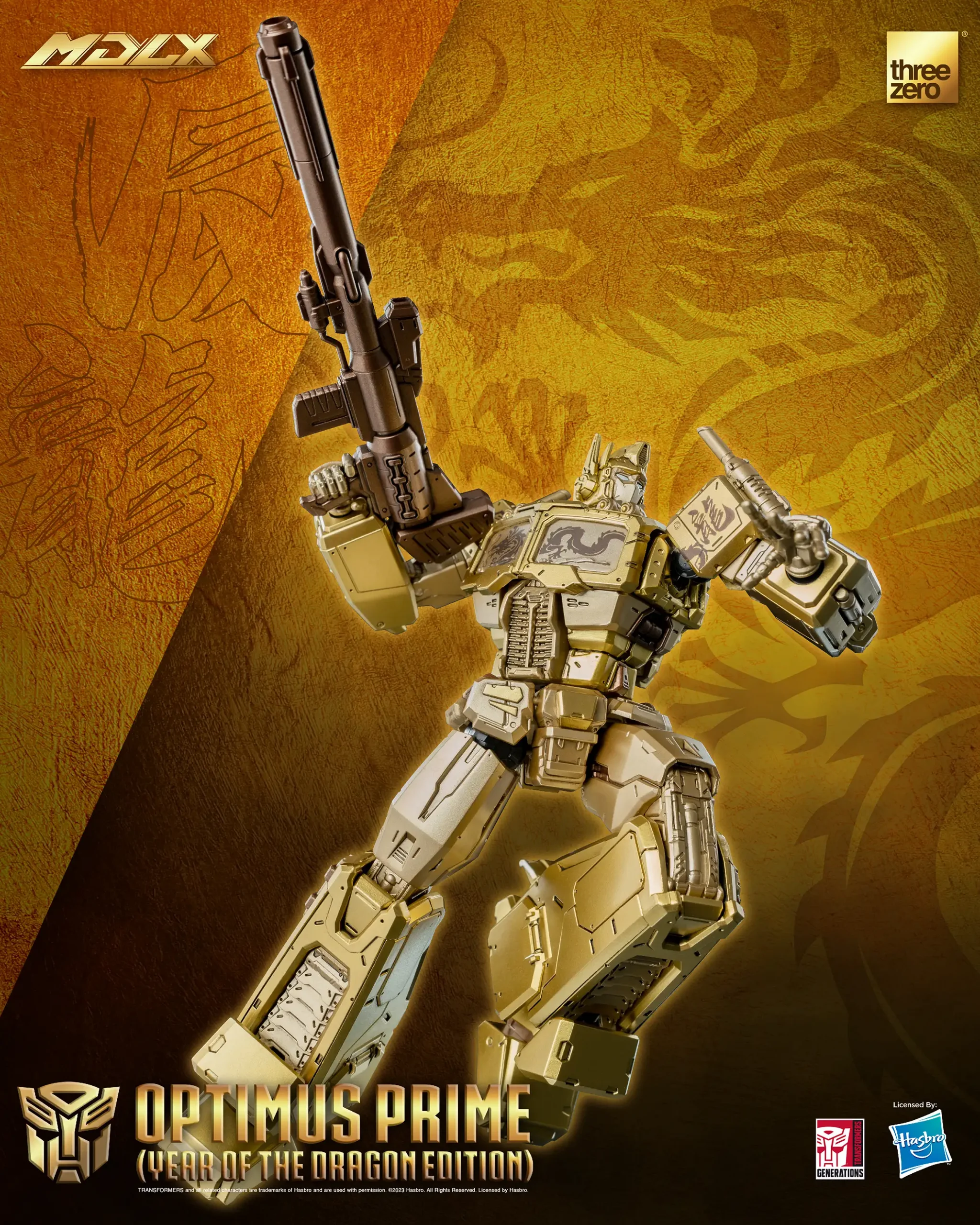 Threezero MDLX Transformers Optimus Prime Year Of The Dragon Edition 