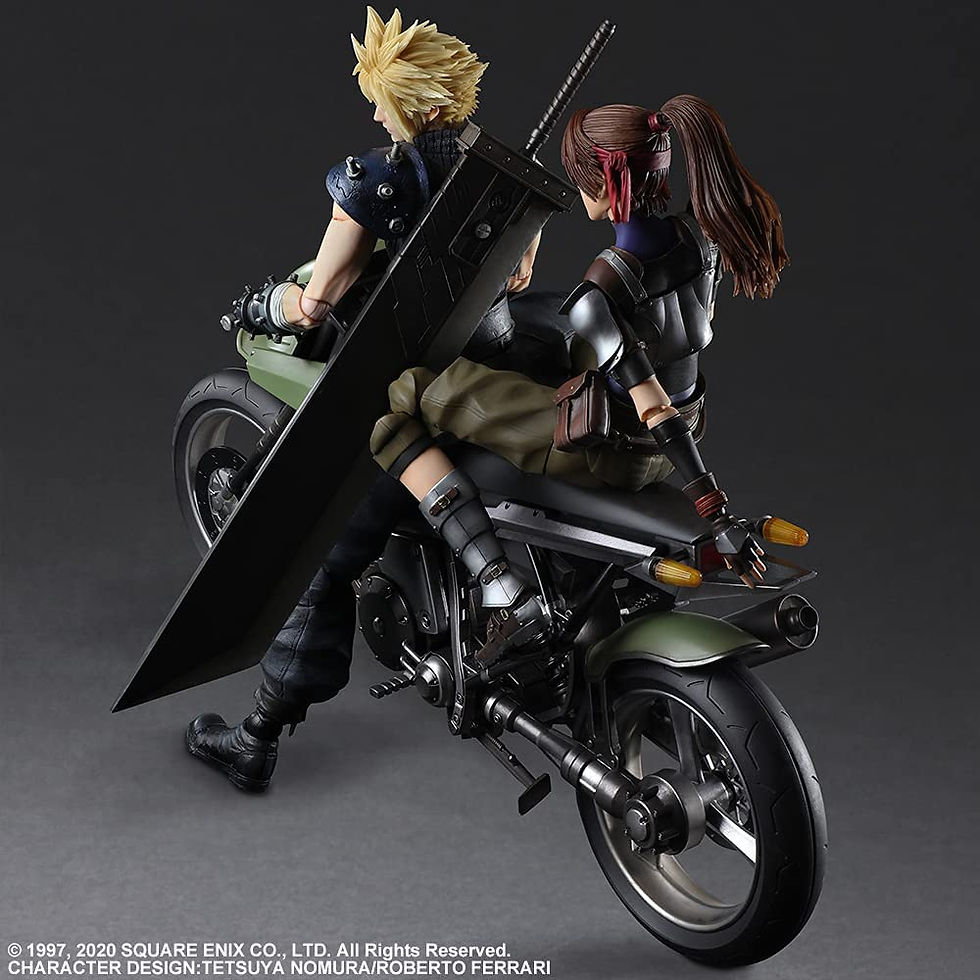 Thumbnail: FINAL FANTASY Ⅶ Remake PLAY ARTS KAI Jessie Cloud & Motor Bike set Japan version