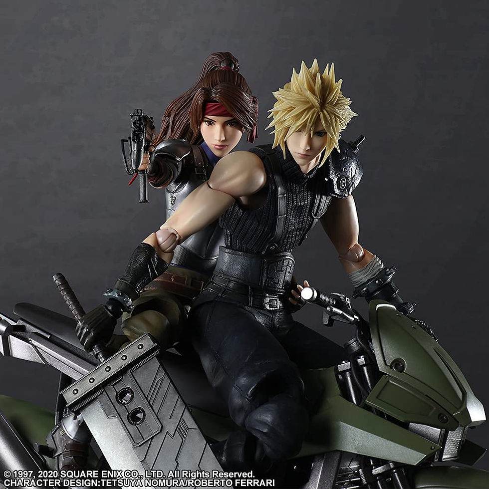 Миниатюра: FINAL FANTASY Ⅶ Remake PLAY ARTS KAI Jessie Cloud & Motor Bike set Japan version