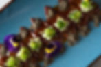 Tiradito de atún ahumado