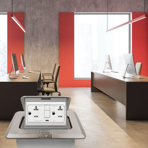 Enerlites Floor Boxes Blend Seamlessly Into Their Environments While Providing Easy Power Acces