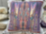 Lion Spirit Gauze and Linen Spirit Pillow-Cognac silk velvet