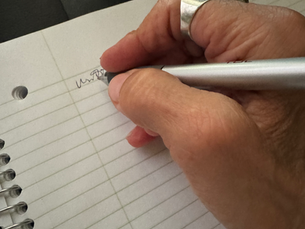 the author at work