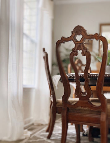 White drop cloth curtains