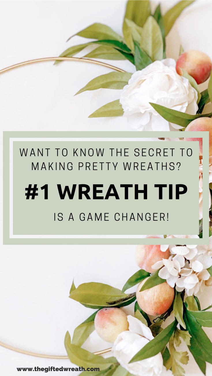 Learn how to make pretty wreaths with this #1 wreath making tip
