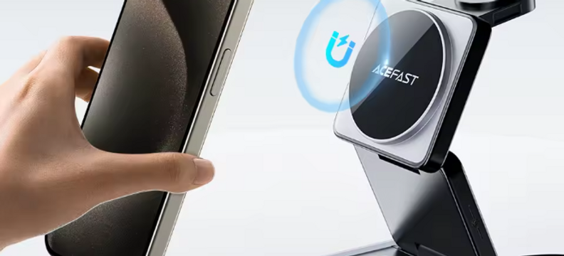 Aluminum Magnetic Wireless Charging Station