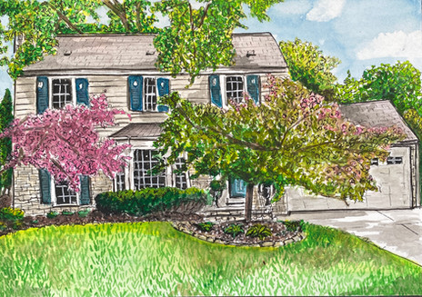 Custom Home & Cabin Portraits, Custom church and venue portraits