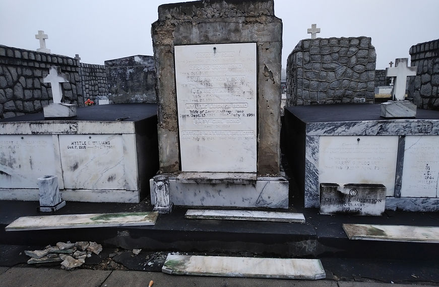 New Orleans cemetery restoration, tomb repair, cemetery repair, tomb restoration, New Orleans grave tomb cleaning painting, renovation, maintenance