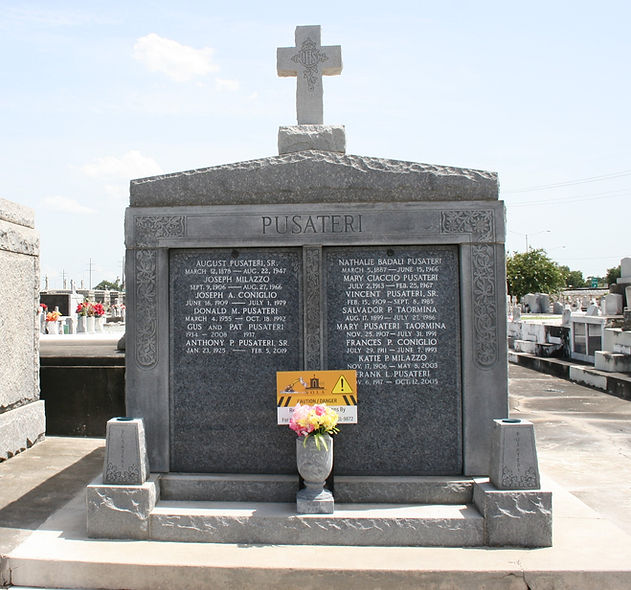New Orleans cemetery repair, tomb restoration, tomb repair cleaning painting headstone repair