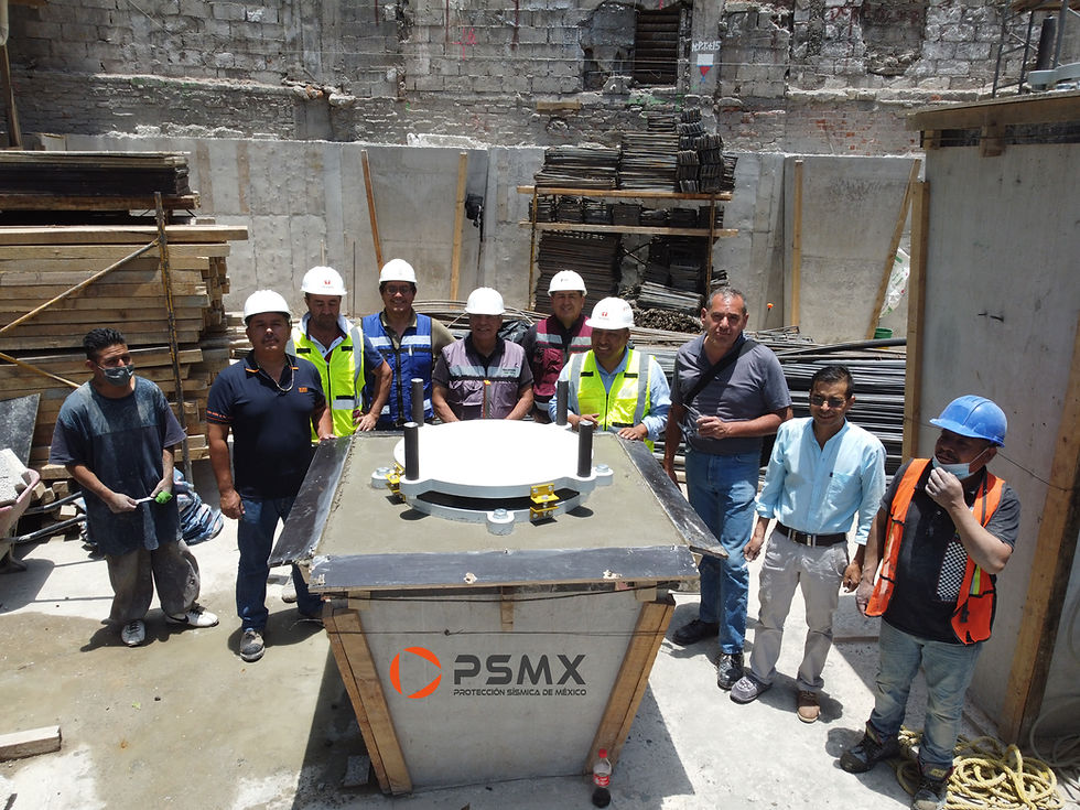 edificio con aismaliento sismico CDMX