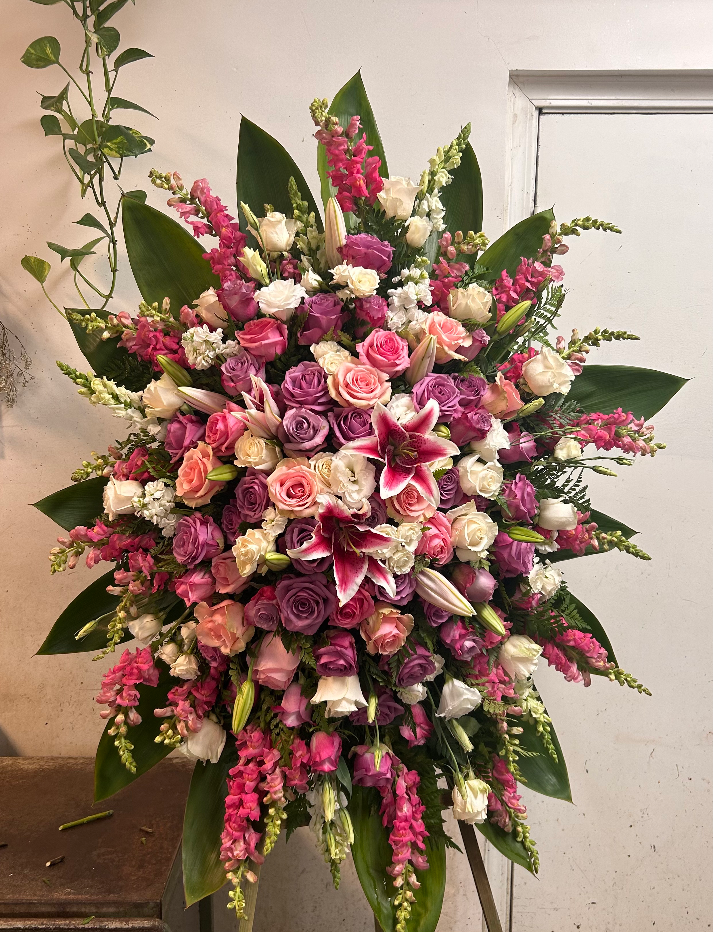 Regal and Delicate Standing Spray