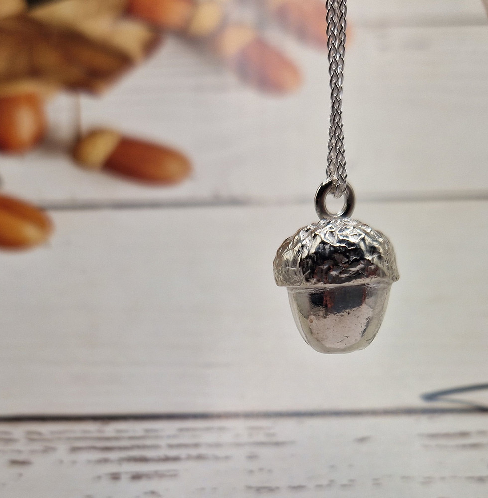 Thumbnail: Large 'Althorp'  Woodland Acorn Pendant