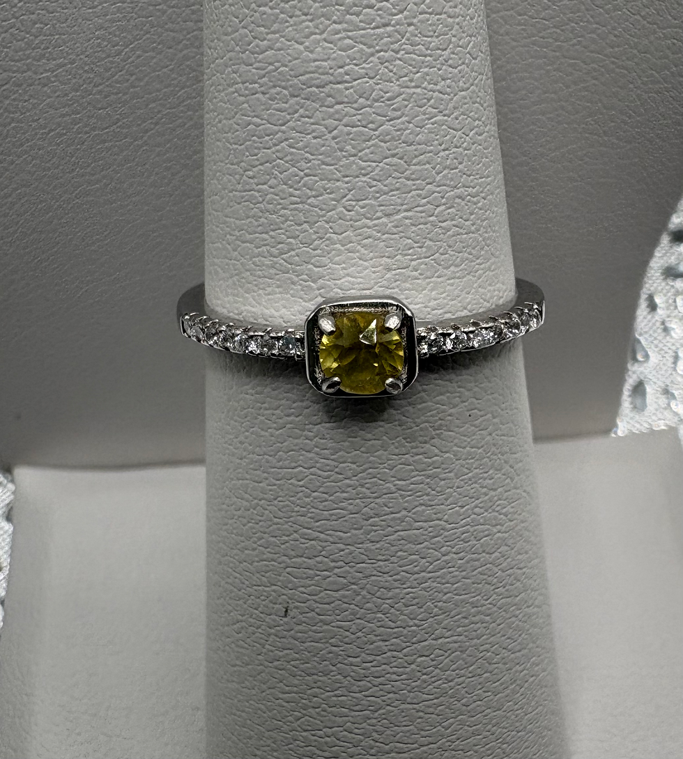 Thumbnail: The Sapphire Sun- adjustable silver ring