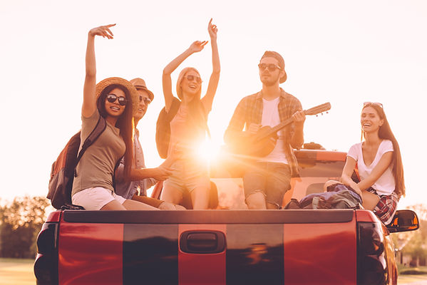 Friends Enjoying Sunset