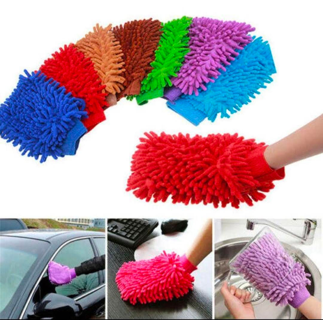 MICROFIBER GLOVES FOR CLEANING 
