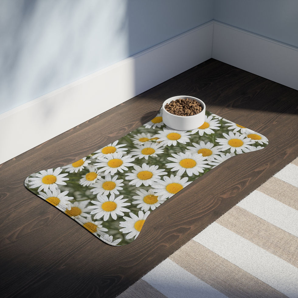 Thumbnail: Daisy- Collection - Pet Feeding Mats, More Shapes Available!