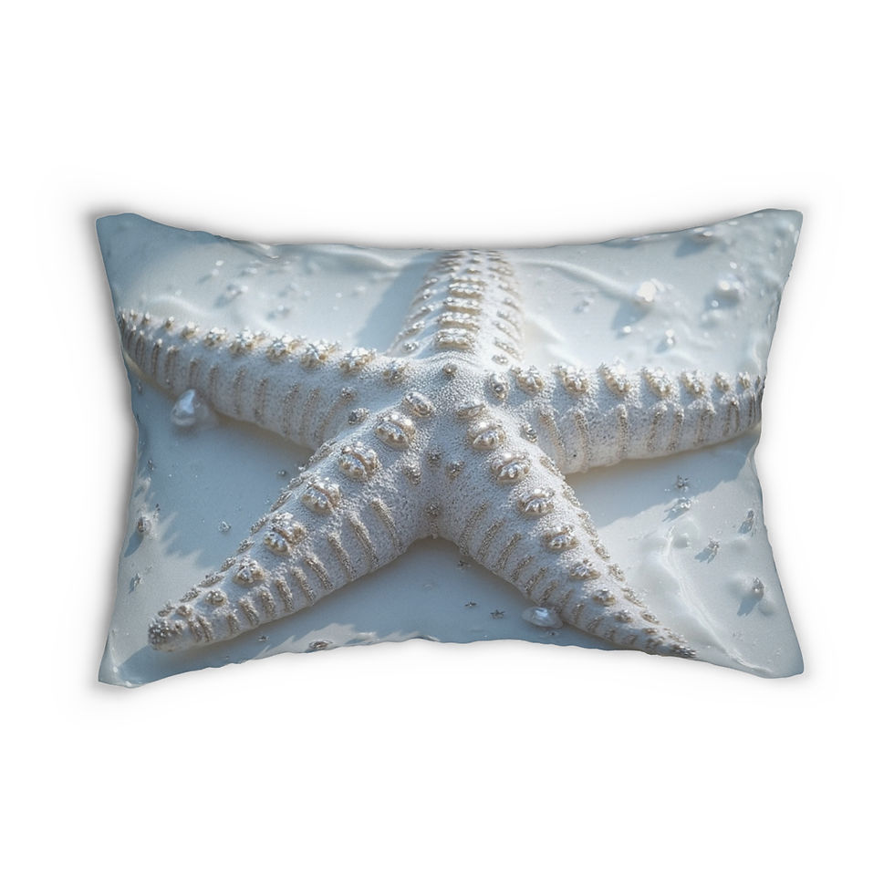 Thumbnail: Sea Star- Collection Spun Polyester Lumbar Pillow