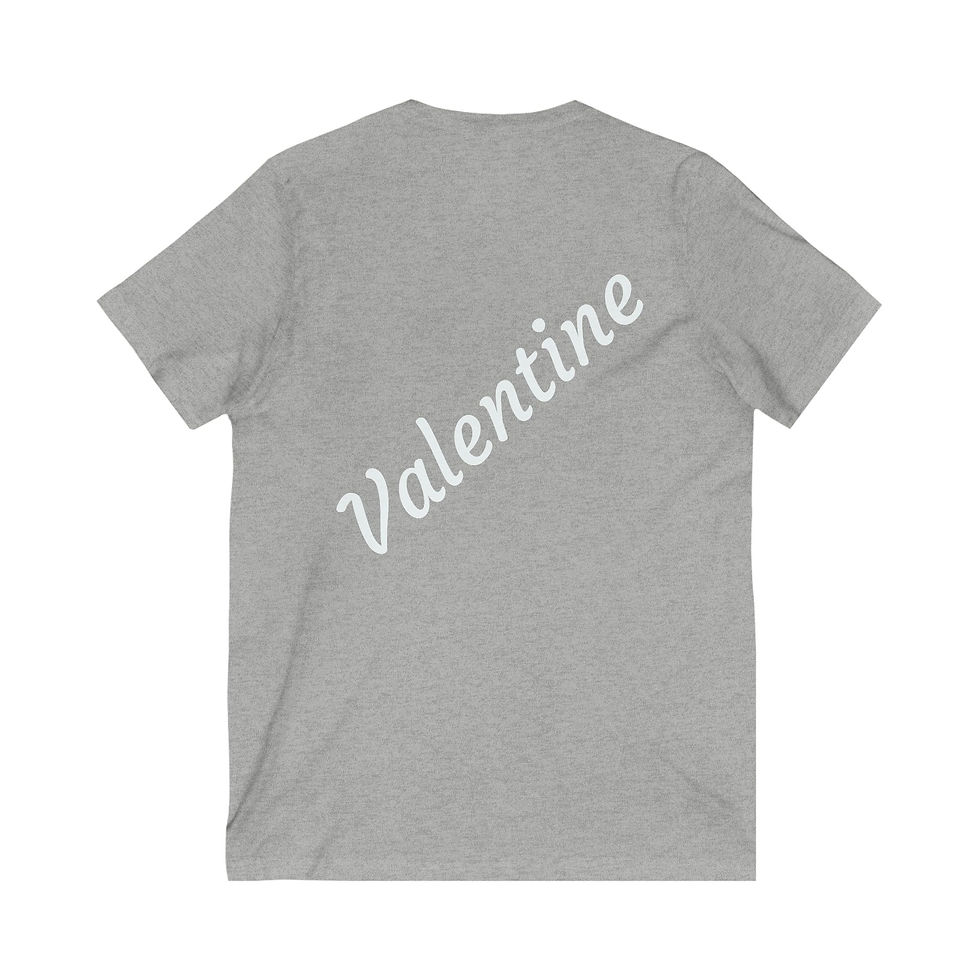 Thumbnail: Be My Valentine - Unisex Jersey Short Sleeve V-Neck Tee, More Colors  Available!