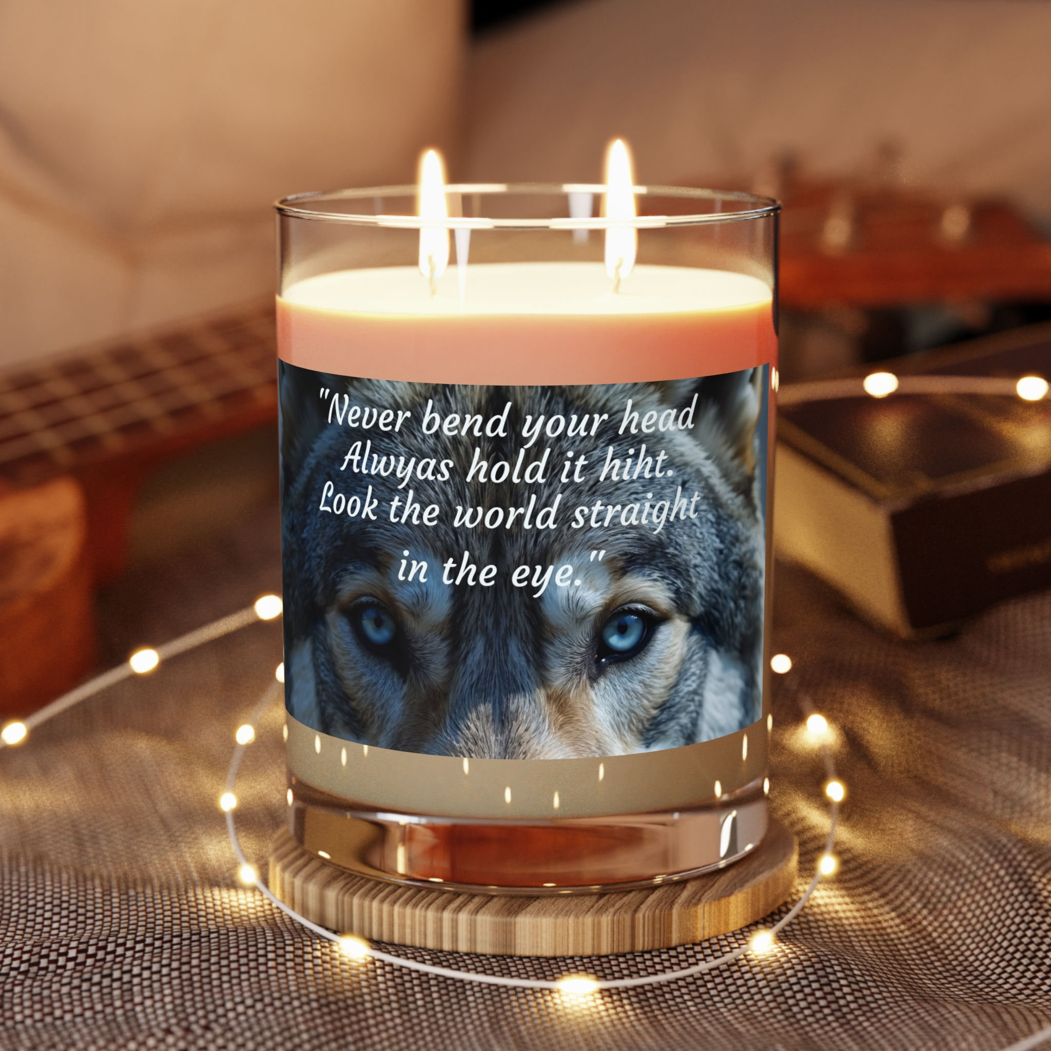 Wolf Spirit Collection Scented Candle - Full Glass, 11oz