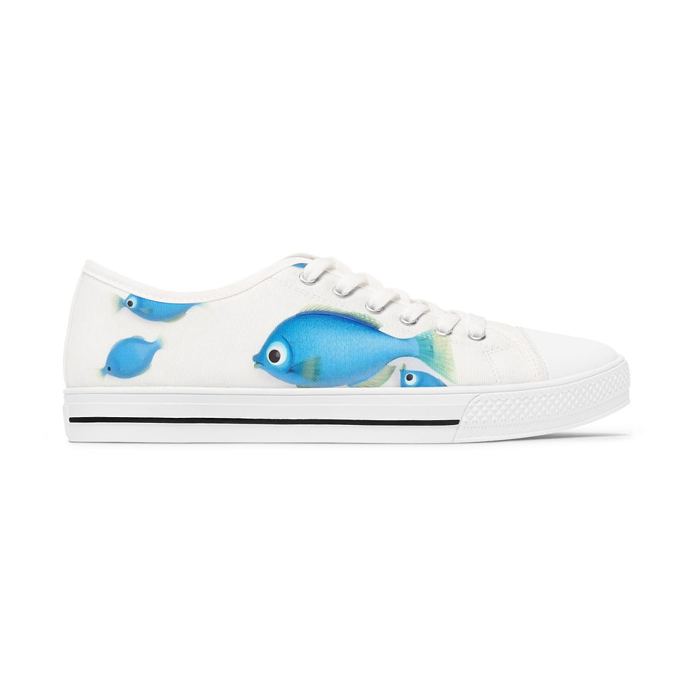 Thumbnail: Blue Fish Collection Women's Low Top Sneakers