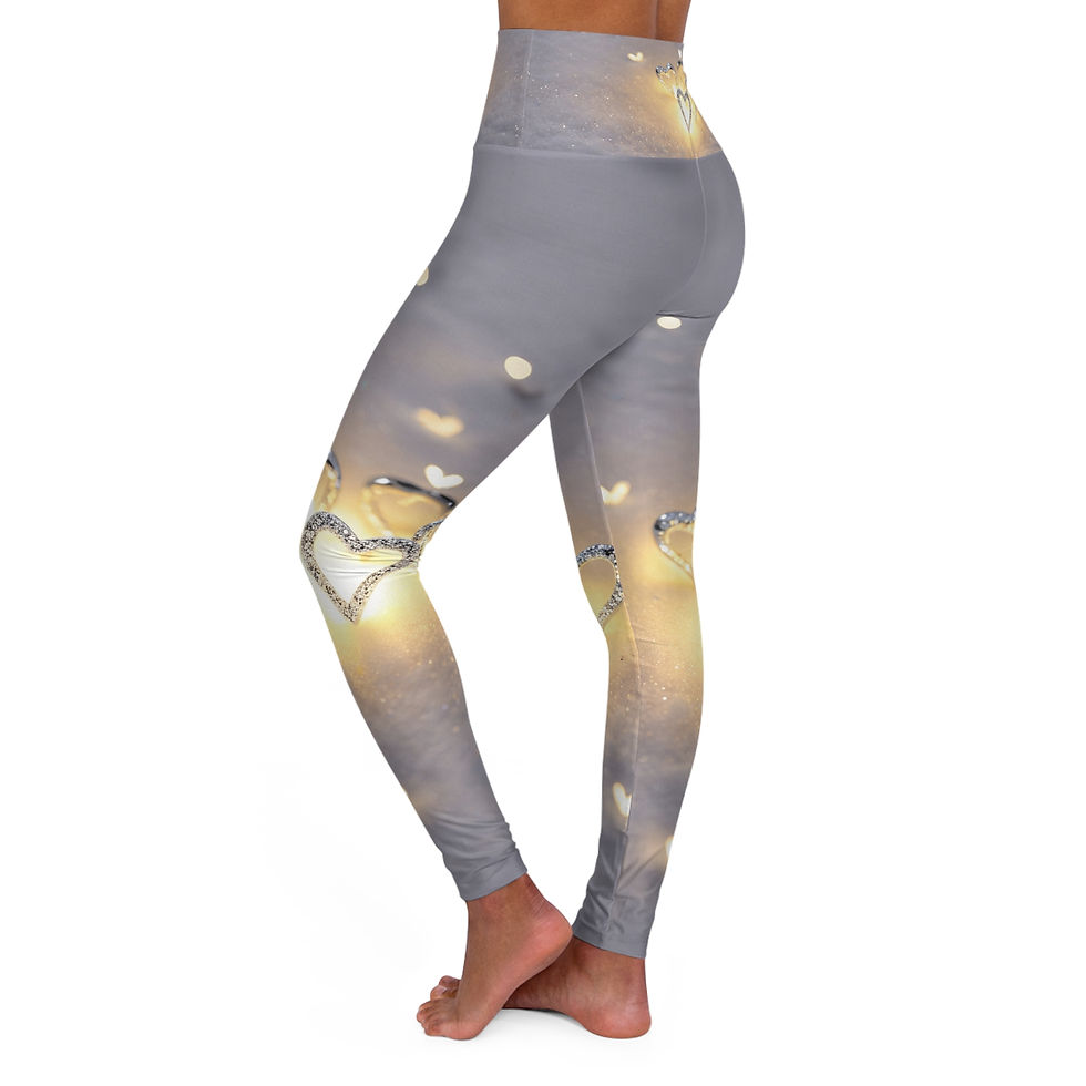 Thumbnail: Valentine Collection Custom High Waisted Yoga Leggings 
