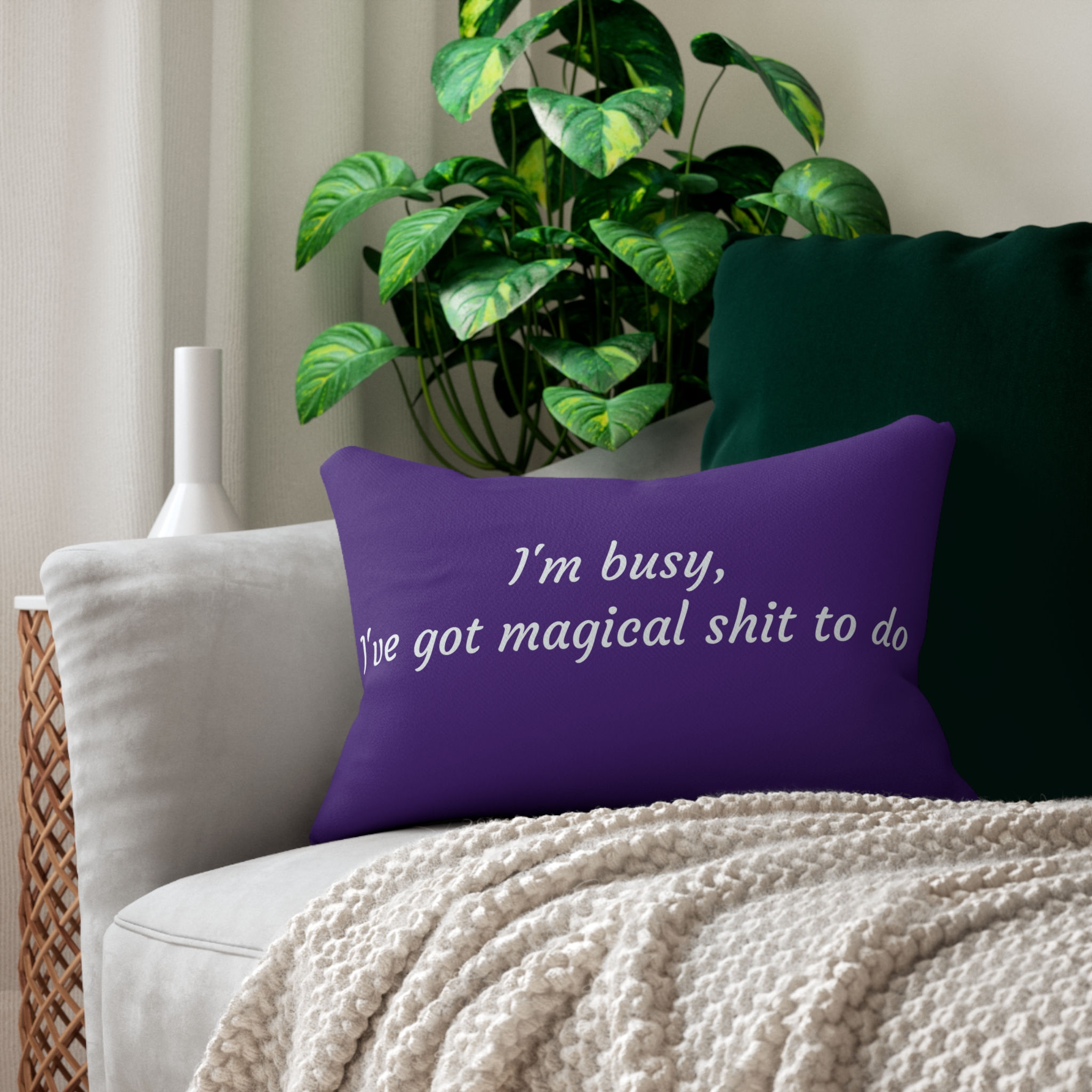 I've got magical shit to do - Collection Spun Polyester Lumbar Pillow