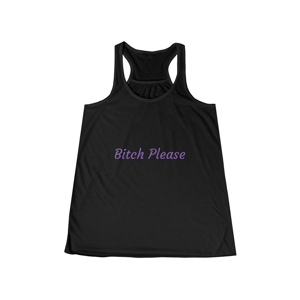 Thumbnail: Bitch Please - Collection, Women's Flowy Racerback Tank