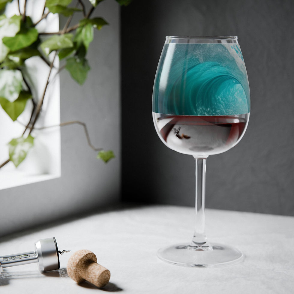 Thumbnail: Sea Wave - Collection Wine Glass, 12oz