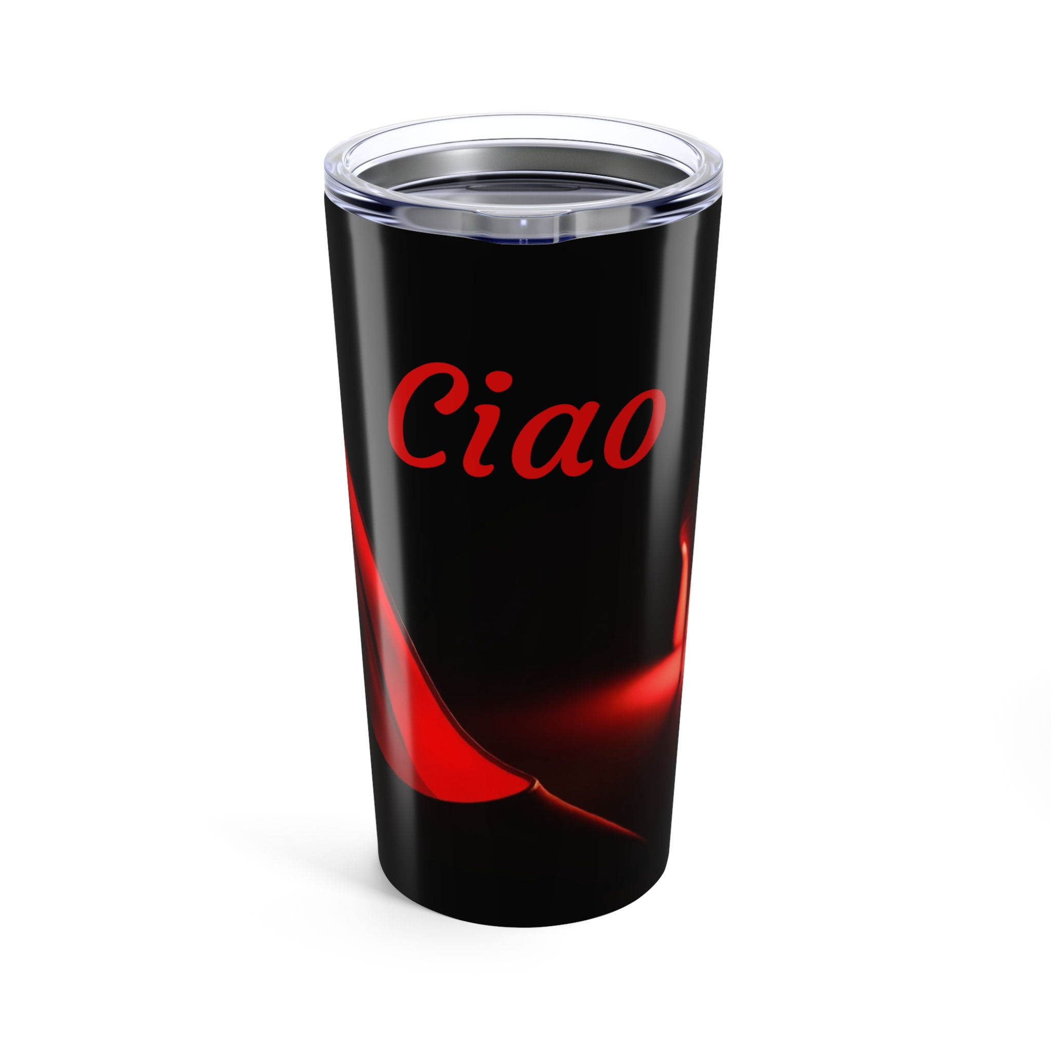 Ciao, Red High Heeled Shoes, Tumbler 20oz