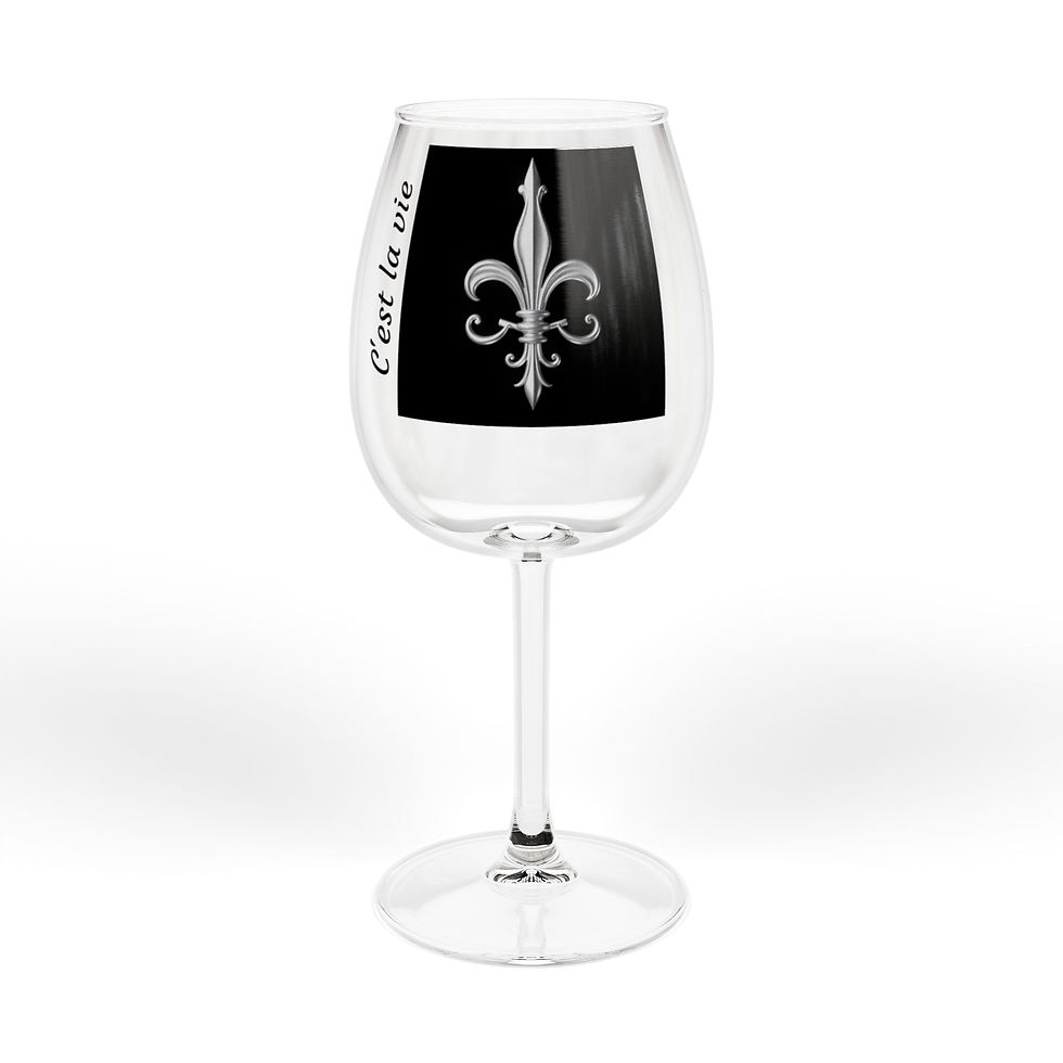 C'est la vie Collection, Wine Glass, 12oz