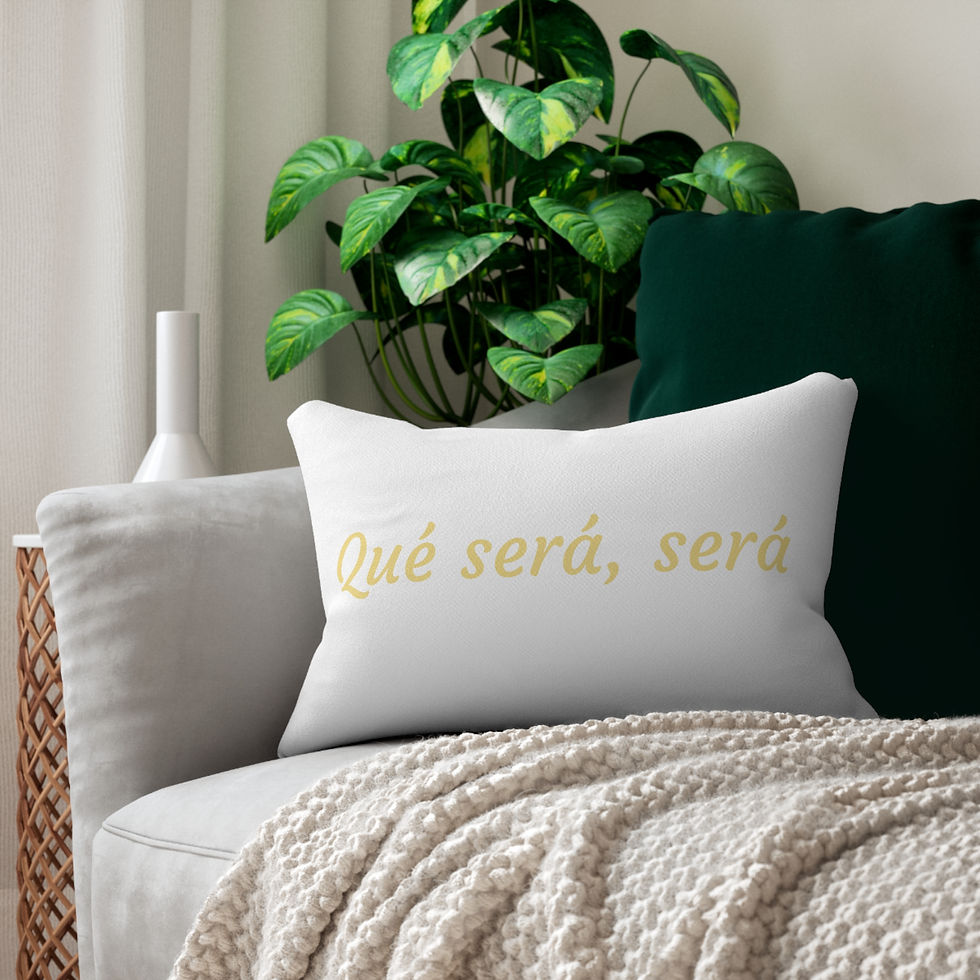 Qué será, será- Collection Spun Polyester Lumbar Pillow