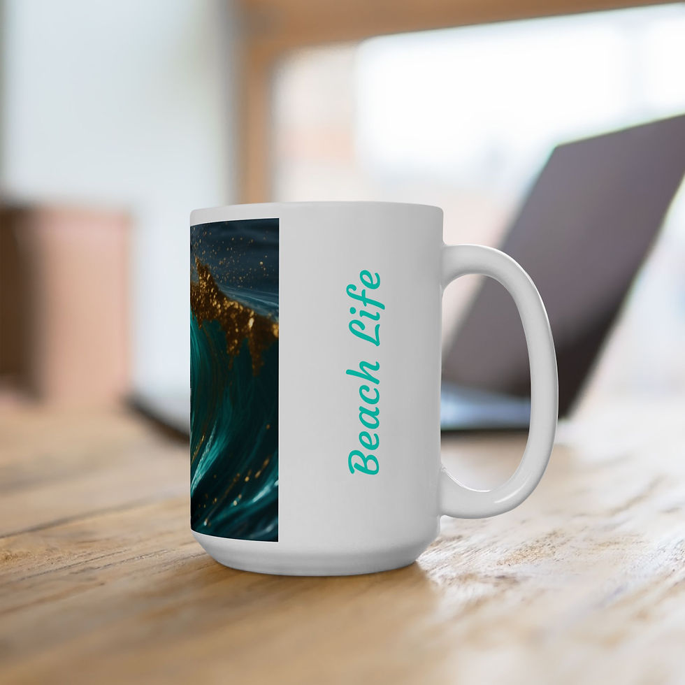 Thumbnail: Beach Life - Ceramic Mug, (11oz, 15oz)